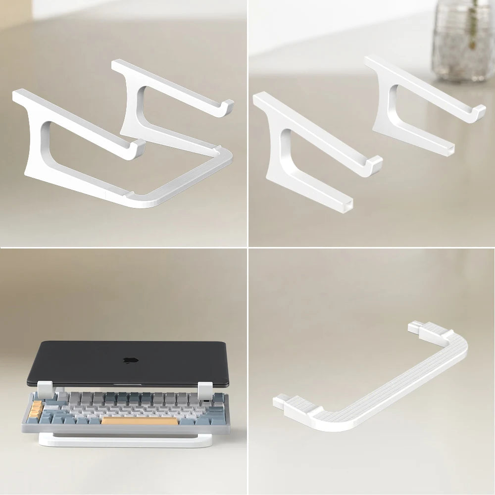 Zyvomart Portable Ergonomic Laptop Stand with Keyboard Mount Desktop Lift