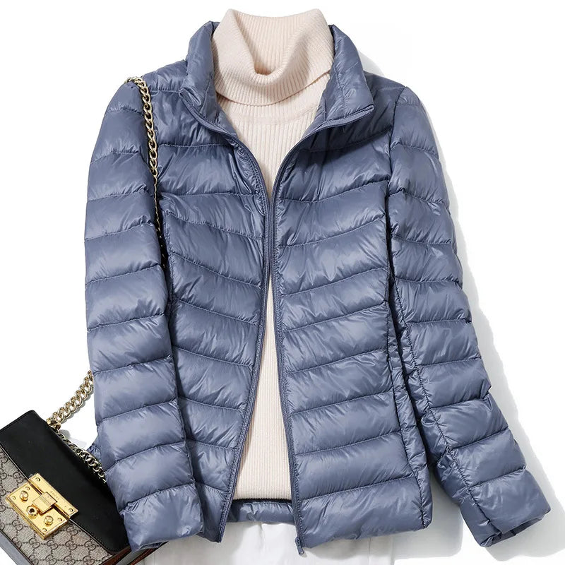 Zyvomart Women's Ultra Lightweight Packable Slim Fit Short Puffer Jacket