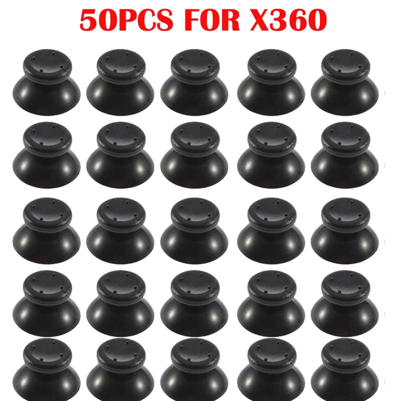 Zyvomart 50 Pcs Replacement Controller Analog Thumbstick Mushroom Grip Cap Cover