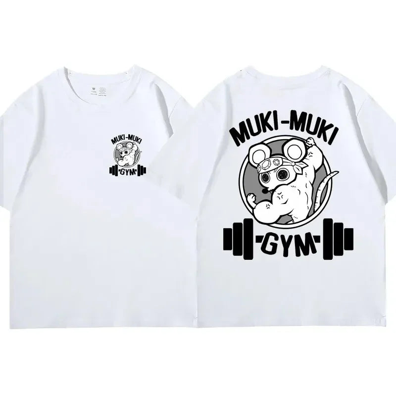 Zyvomart Anime Demon Slayer Uzui Tengen Muki Muki Gym Oversized T-Shirt
