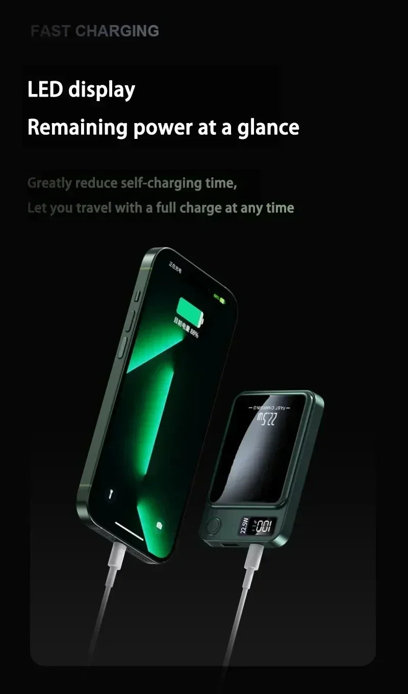 Lenovo Magnetic Wireless Power Bank and Fast Portable Charger