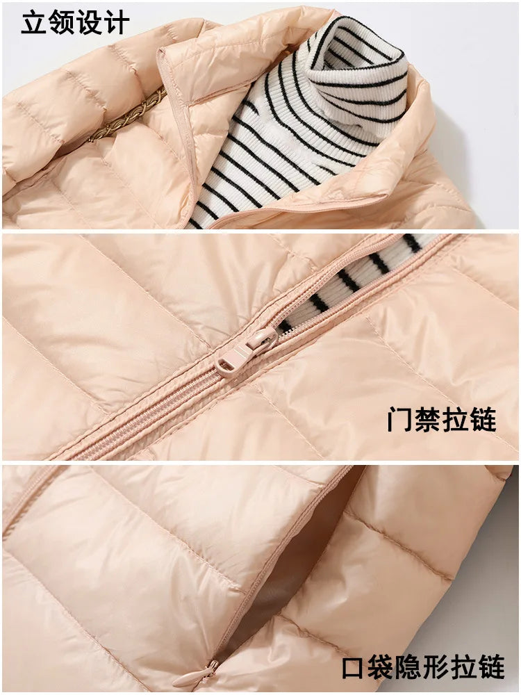 Zyvomart Women's Ultra Lightweight Packable Slim Fit Short Puffer Jacket