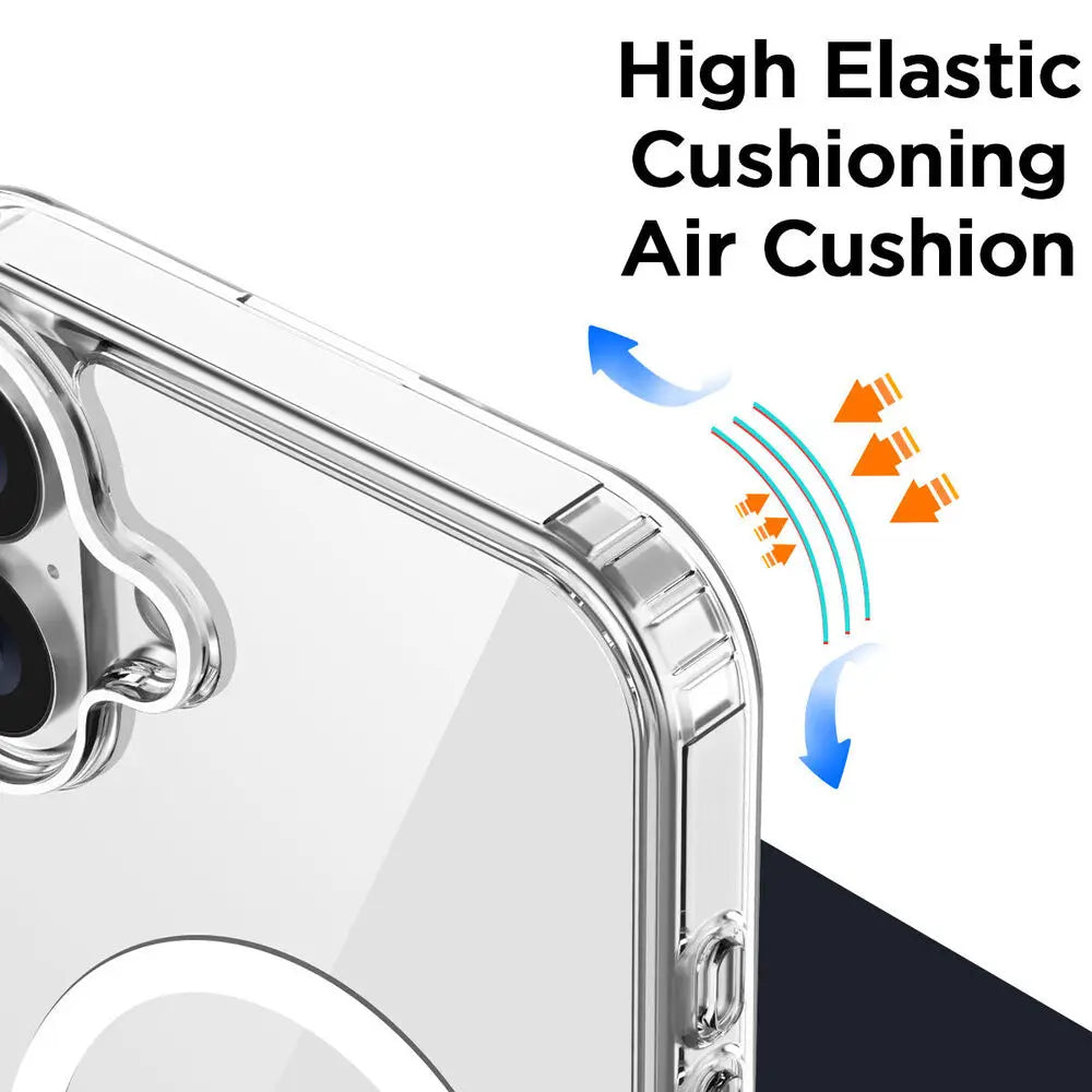 Zyvomart Premium Crystal-Clear Magnetic Silicone Case for iPhone