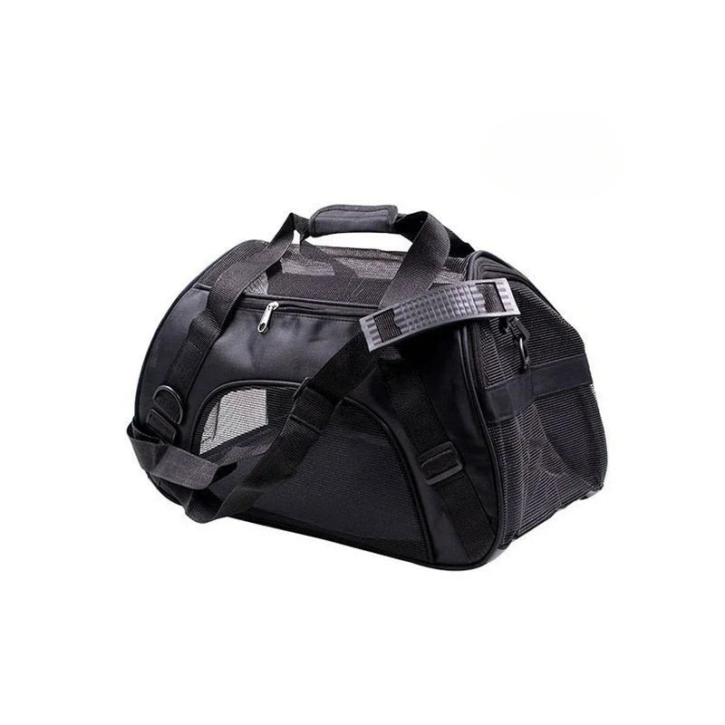 Zyvomart Portable Foldable Pet Carrier Bag - Breathable Mesh Travel Transport Handbag for Cats & Dogs