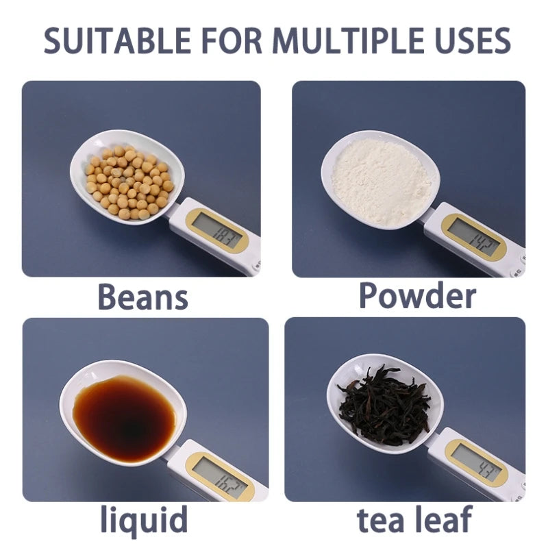 Digital Electronic Kitchen Weighing Spoon Scale with LCD Display for Coffee and Food Measurement