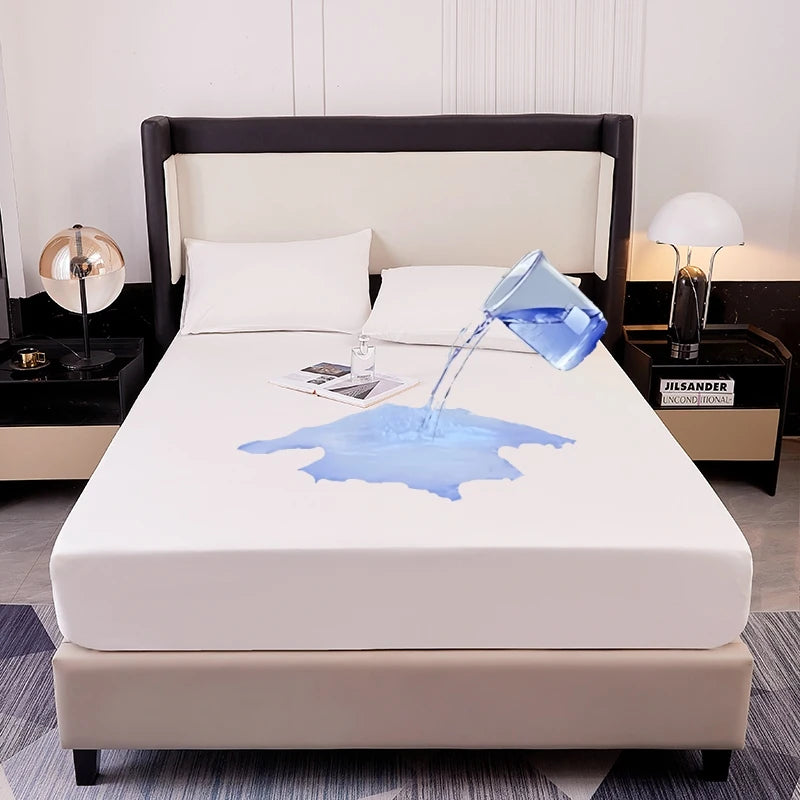 Waterproof Fitted Mattress Protector Soft Breathable Bedding Cover