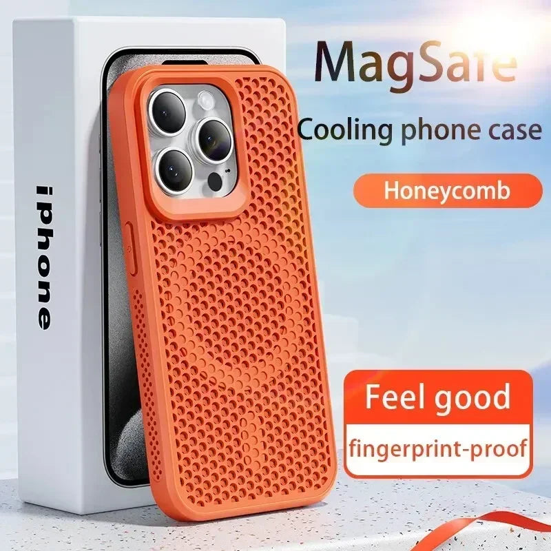 Cooling Heat Dissipation Magnetic Case for iPhone 11-17 Pro Max