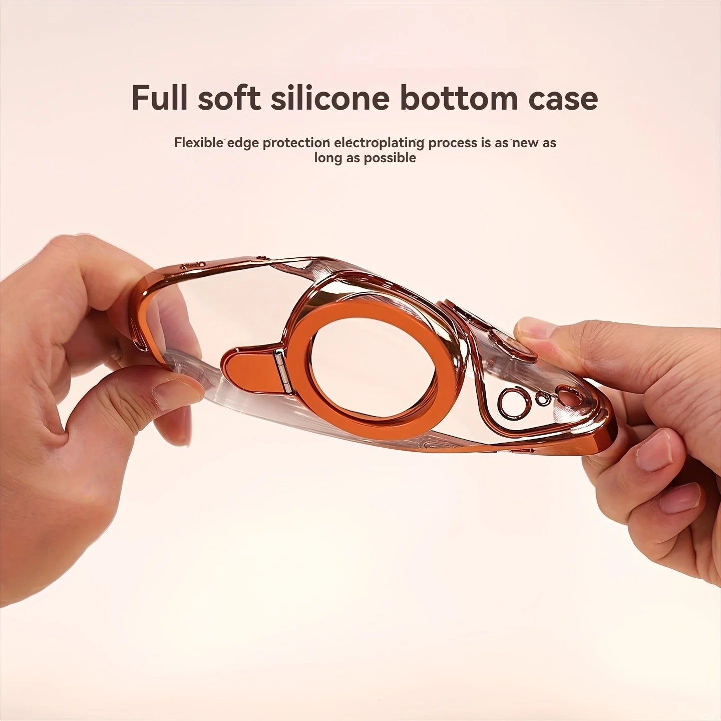 Magnetic Wireless Charging Phones Case with Lens Protection Bracket for iPhones