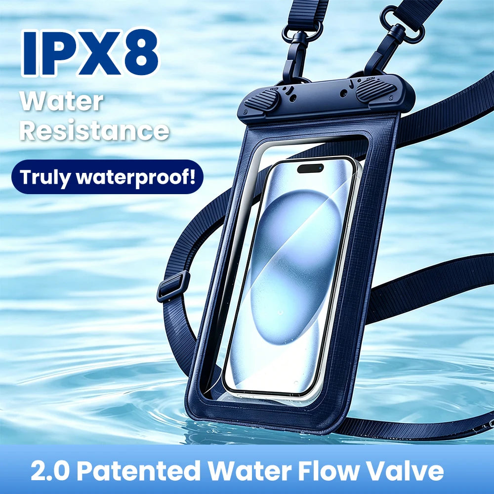 Zyvomart 7.5 Inch Touchscreen Mobile Phone Waterproof Bag for Swimming Diving