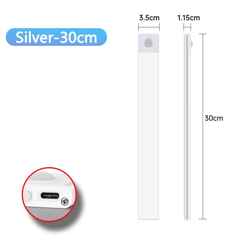 Wireless Motion Sensor LED Night Light and Rechargeable Under Cabinet Lamp