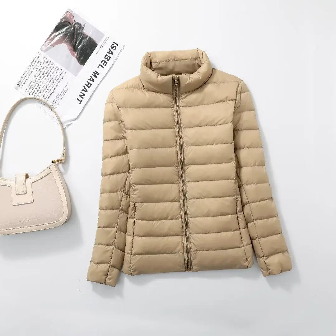 Zyvomart Women's Ultra Lightweight Packable Slim Fit Short Puffer Jacket