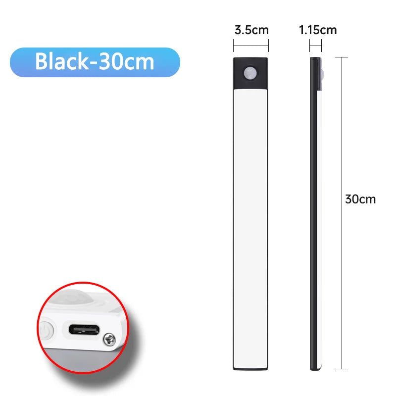 Wireless Motion Sensor LED Night Light and Rechargeable Under Cabinet Lamp