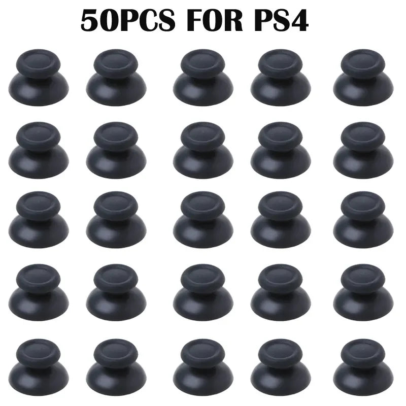 Zyvomart 50 Pcs Replacement Controller Analog Thumbstick Mushroom Grip Cap Cover