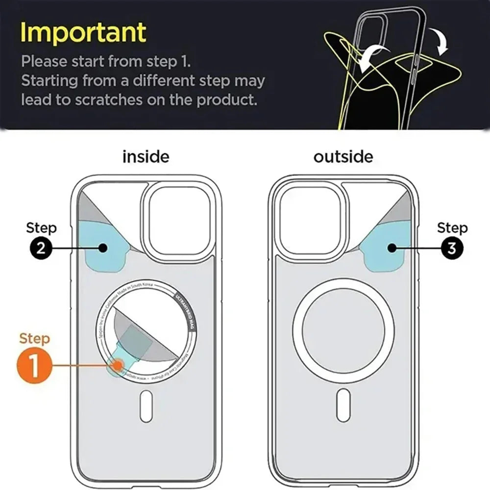 Clear Magnetic Phone Case for iPhone 17 16 15 14 13 12 11 Pro Max - Anti-Yellowing Cover Compatible with MagSafe