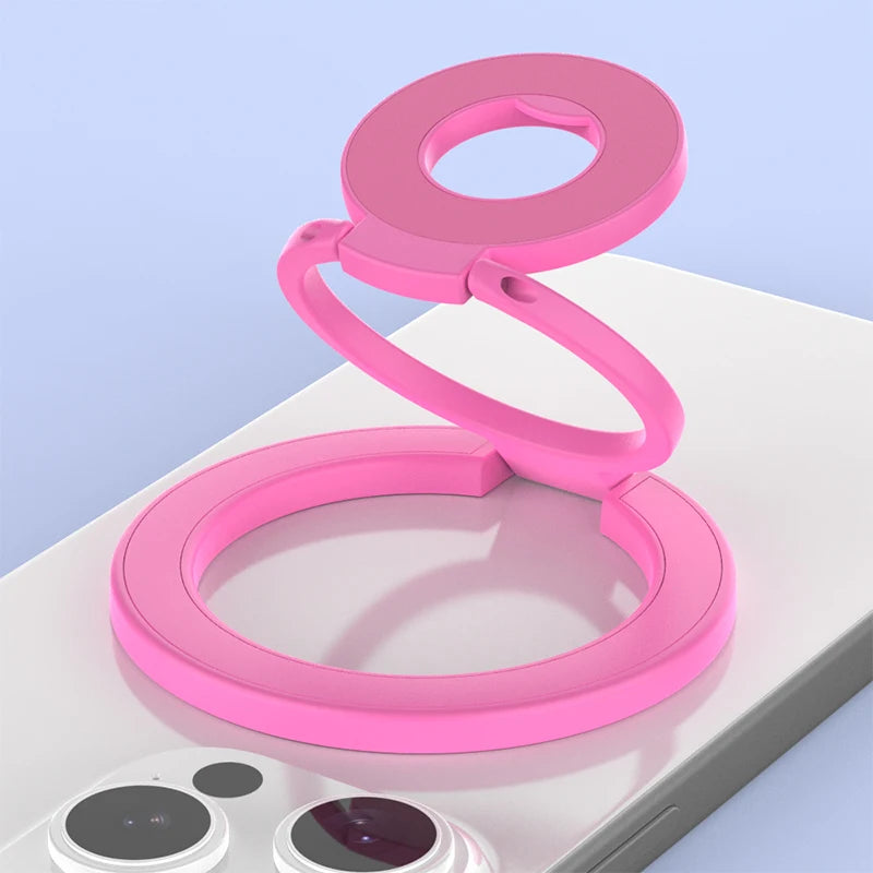 MagSafe Double Sided Magnetic Phone Ring Holder Folding Stand Grip Bracket