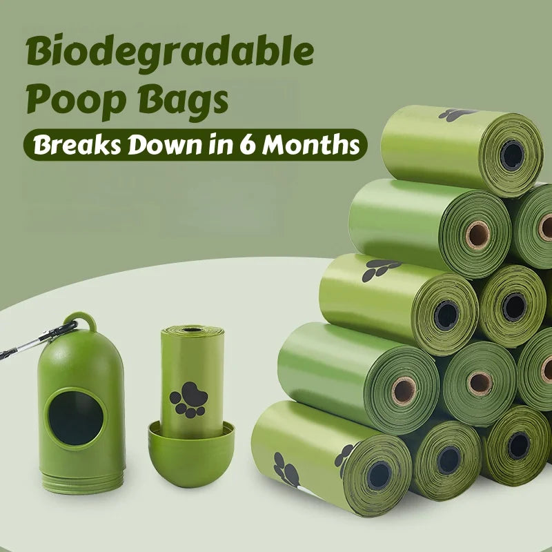 Zyvomart 900PCS Biodegradable Poop Bags Thickened Leakproof Pet Waste Cleanup Bags