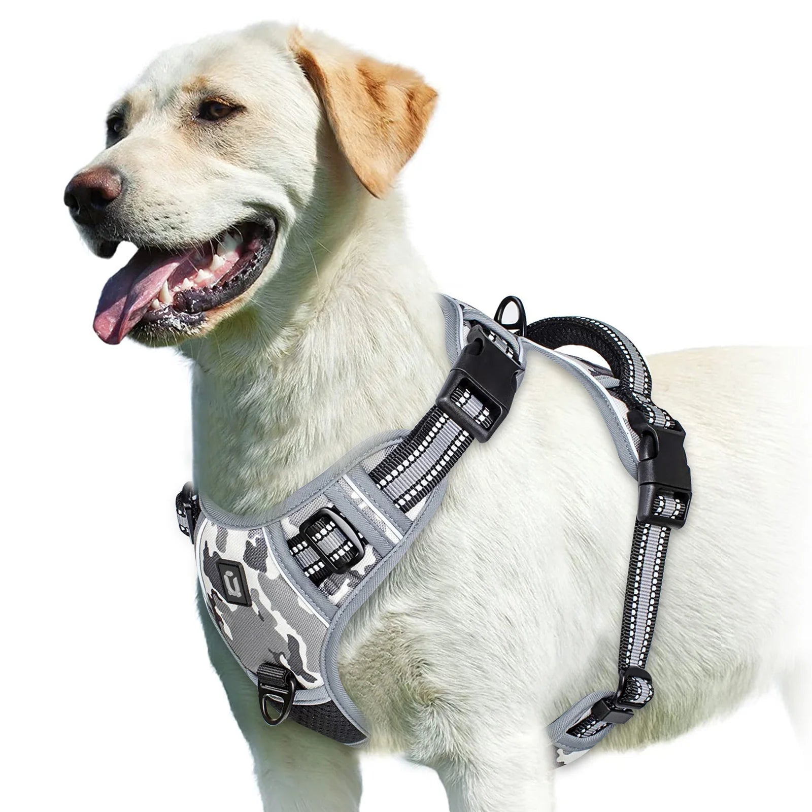 Zyvomart No Pull Adjustable Soft Padded Dog Harness Vest with Control Handle