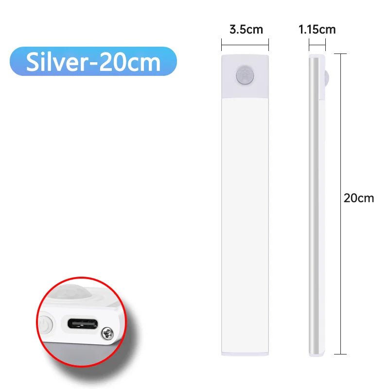 Wireless Motion Sensor LED Night Light and Rechargeable Under Cabinet Lamp