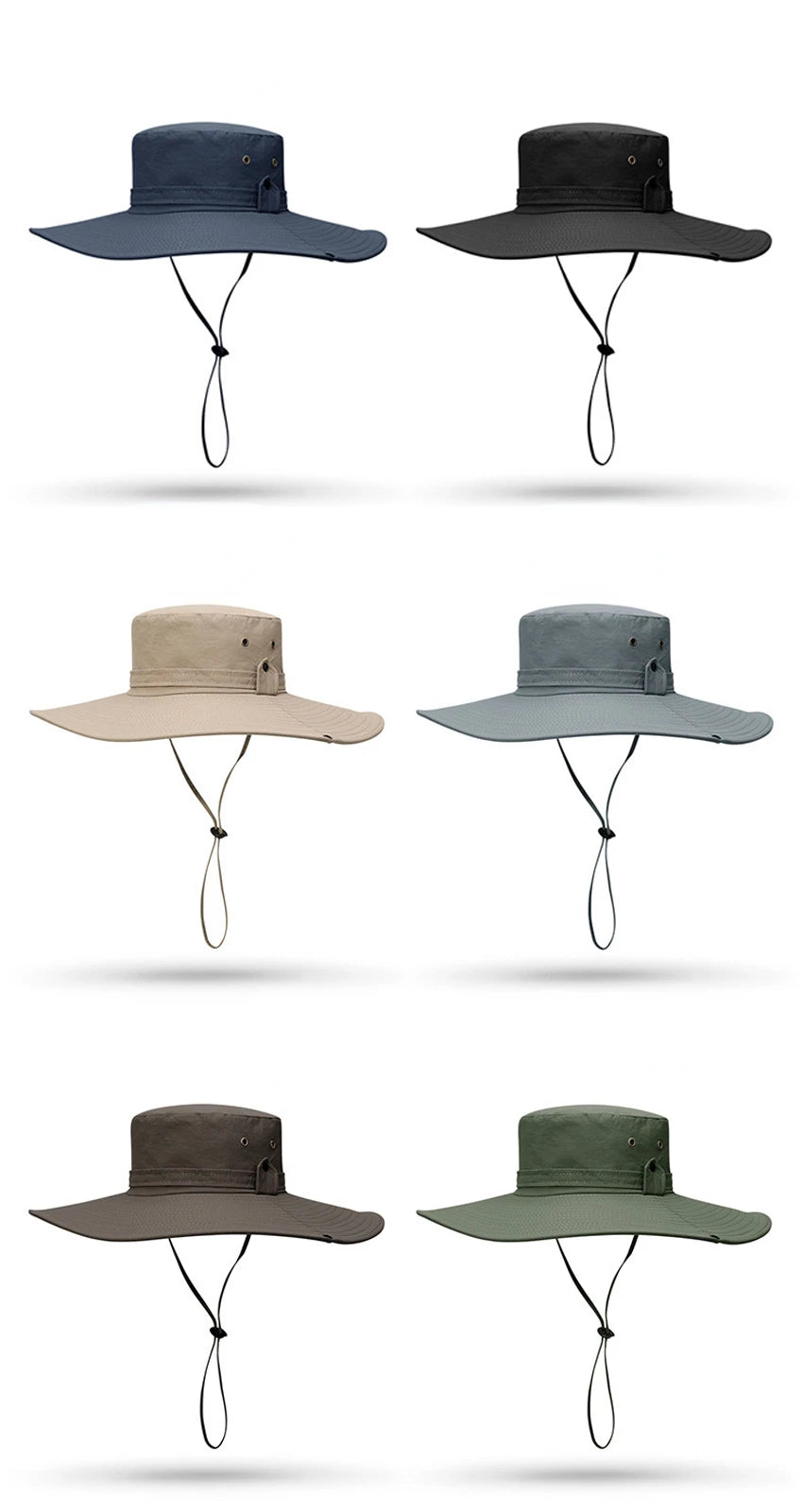 Zyvomart Men's Summer Bucket Hat Mesh Breathable Wide Brim Anti UV Fishing Cap