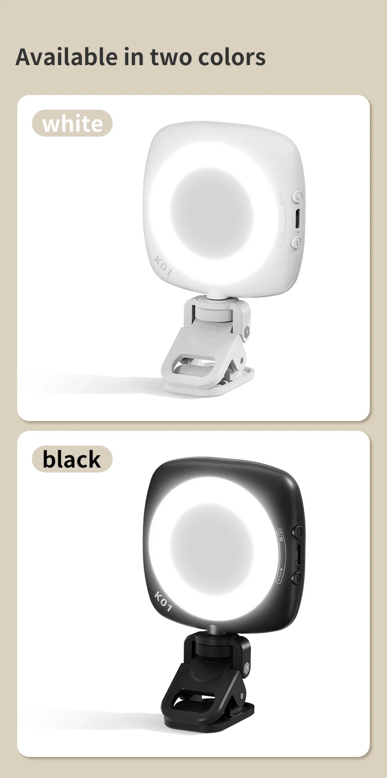 Zyvomart Portable Phone Selfie Light Rechargeable Pocket Makeup Fill Lamp