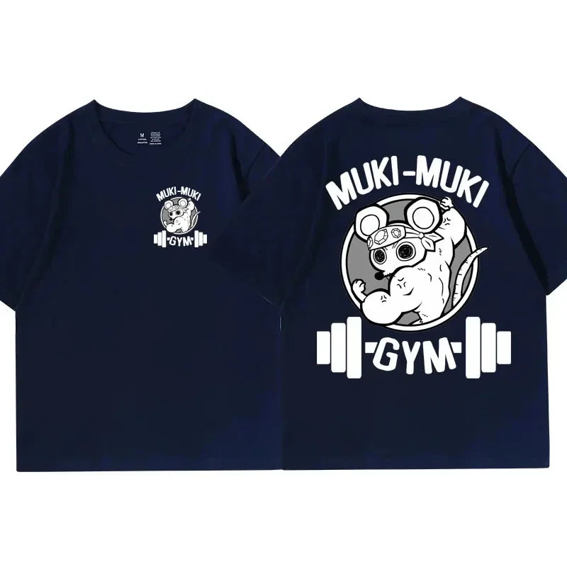 Zyvomart Anime Demon Slayer Uzui Tengen Muki Muki Gym Oversized T-Shirt