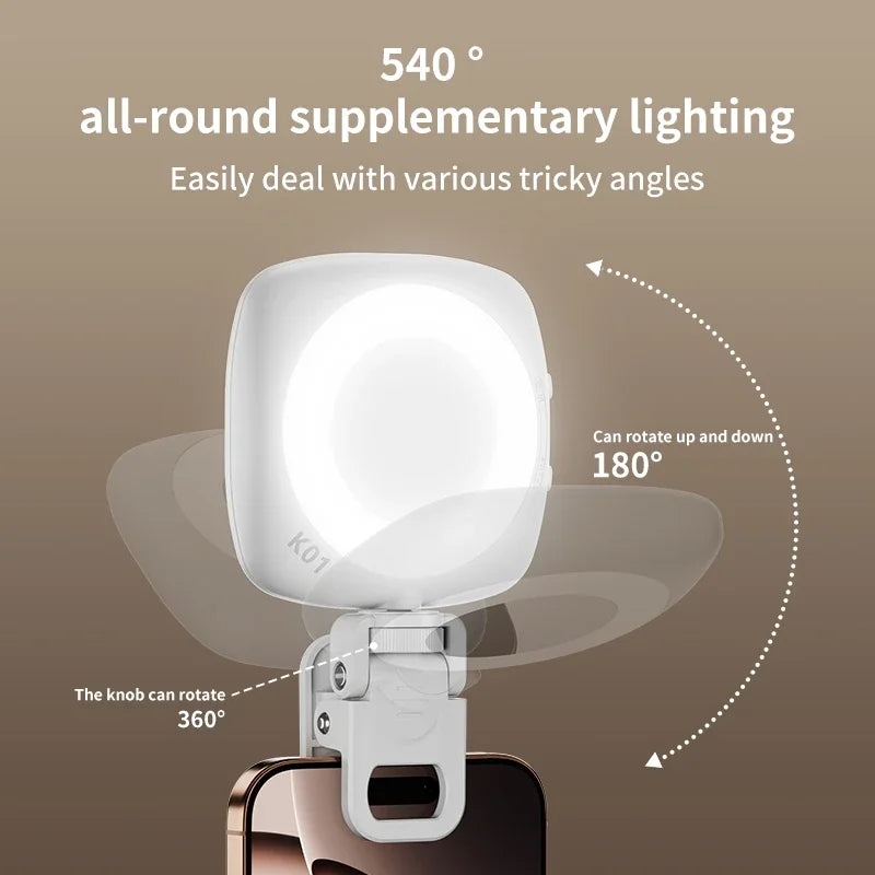 Zyvomart Portable Phone Selfie Light Rechargeable Pocket Makeup Fill Lamp