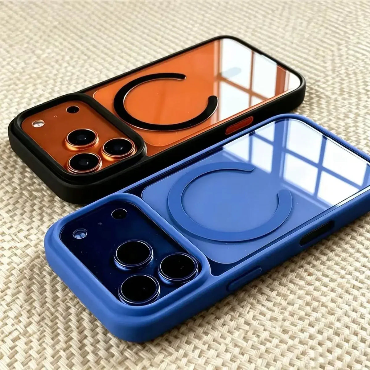 Luxury Transparent Magnetic Case for iPhone 11-17 Pro Max