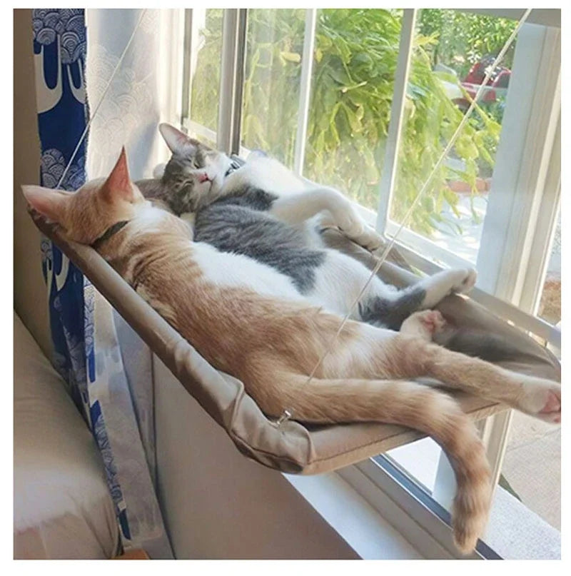 Zyvomart 20KG Heavy-Duty Hanging Cat Hammock - Comfortable Sunny Window Seat Mount Bed