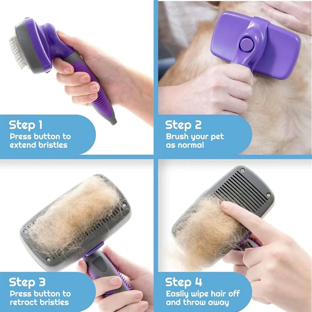 Zyvomart Cat Corner Scratcher Self Groomer with Catnip - Wall Corner Massage Comb & Hair Grooming Brush