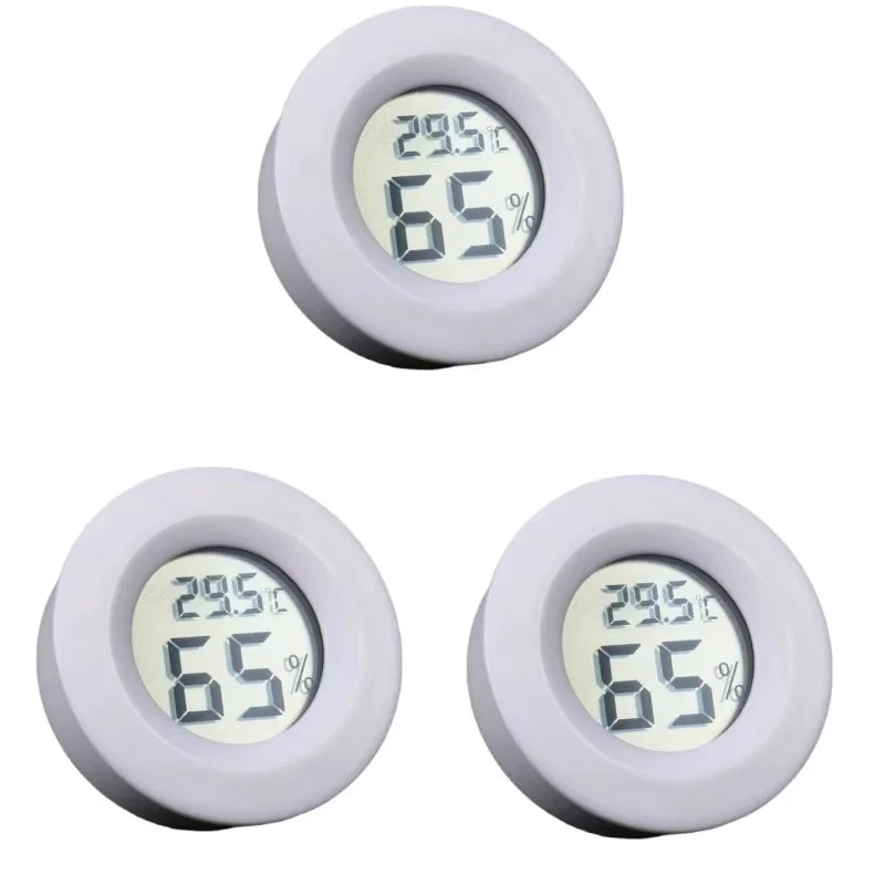 Mini Round Digital Hygrometer Thermometer with LCD Display