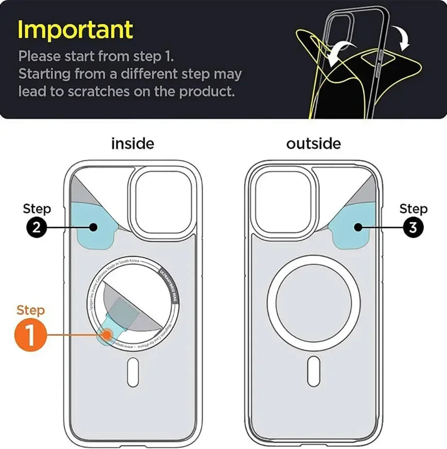 Clear Acrylic Magnetic Shockproof Case for iPhone 11-18 Pro Max