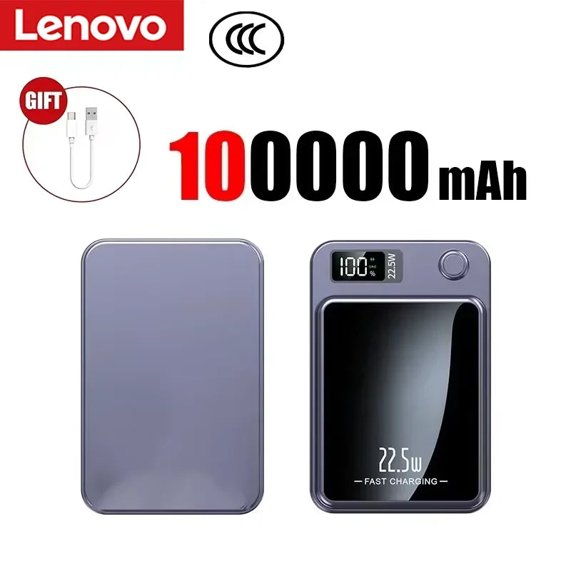 Lenovo Magnetic Wireless Power Bank and Fast Portable Charger