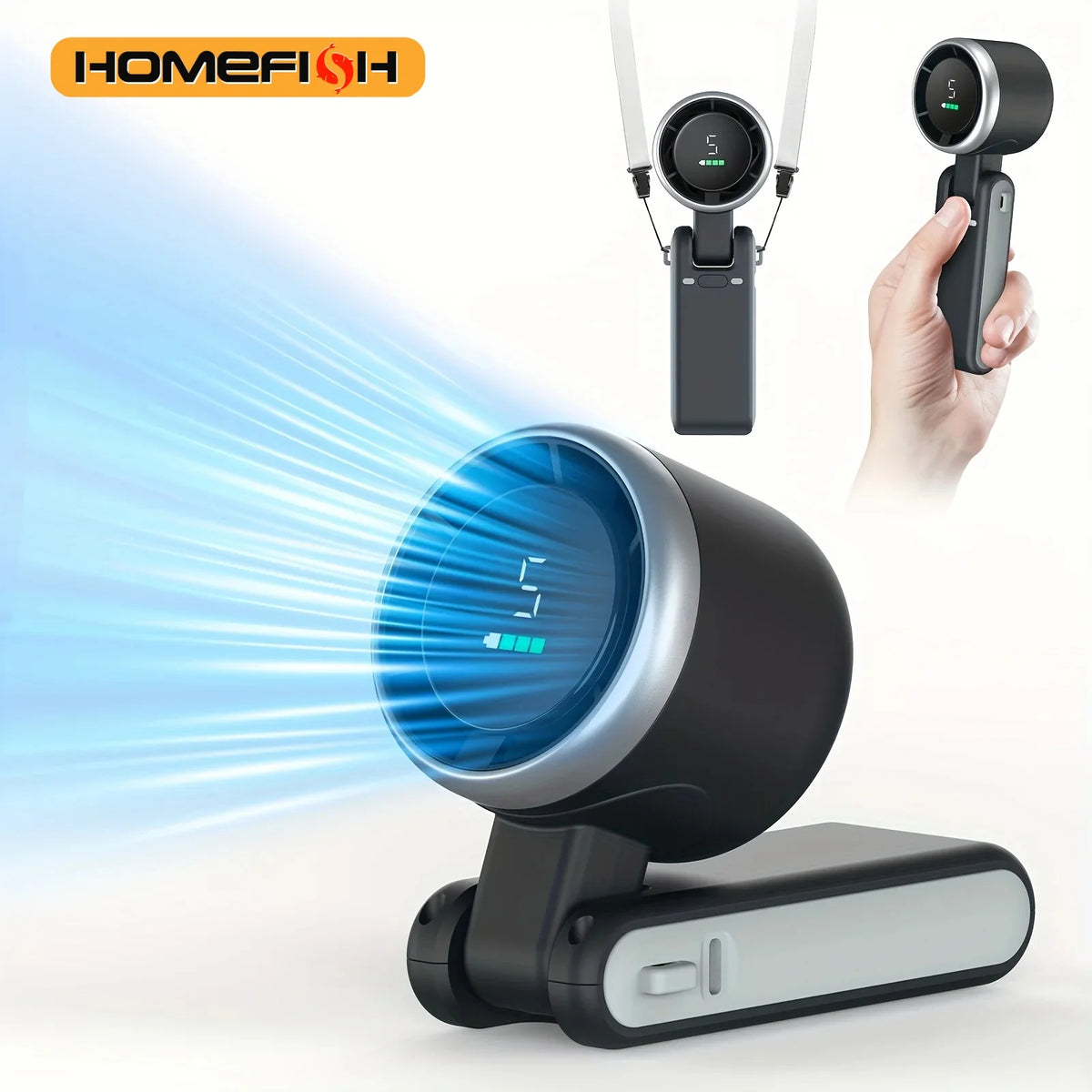 Zyvomart Portable Mini Travel Fan with USB Rechargeable Lithium Battery