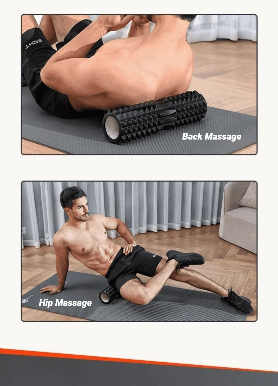 Zyvomart Super Load-Bearing Foam Massage Roller Hollow Column Fitness Equipment