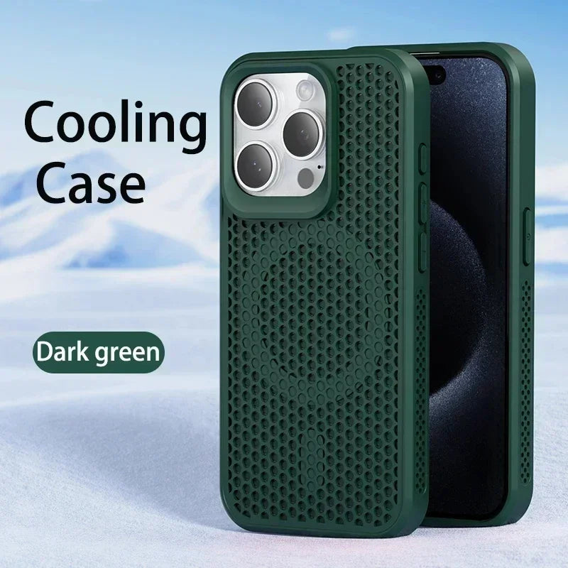 Cooling Heat Dissipation Magnetic Case for iPhone 11-17 Pro Max