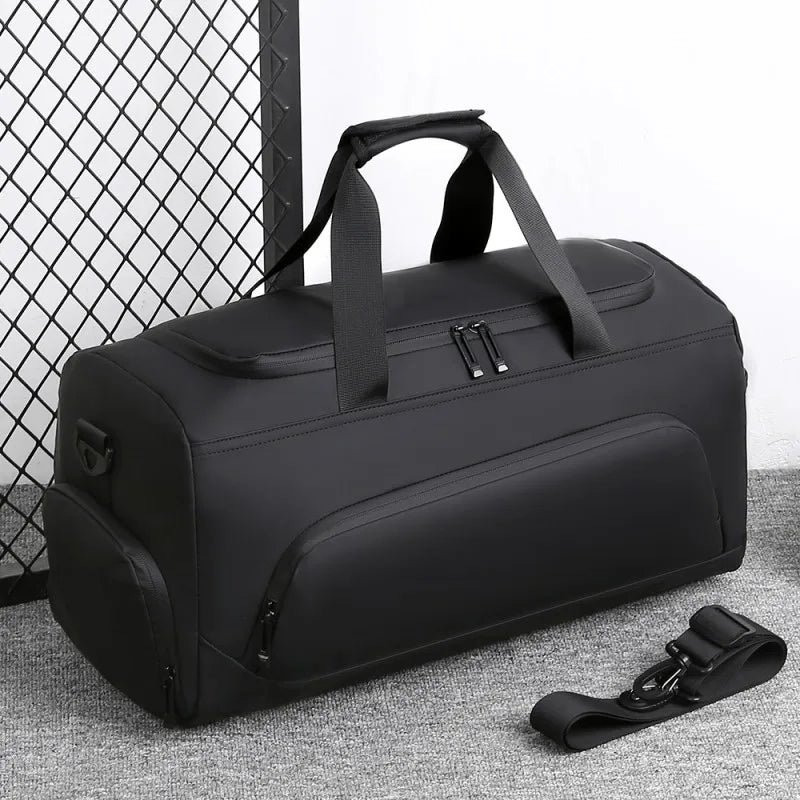 Zyvomart Large Capacity Sports Gym Bag Portable Travel Duffel with Shoe Storage
