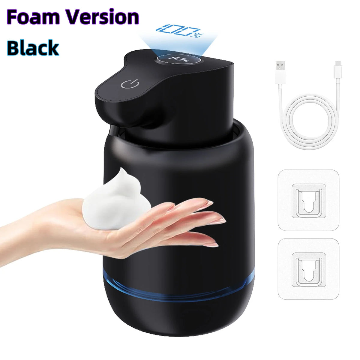 380ML Automatic Foam Soap Dispenser with USB Charging and Smart Sensor
