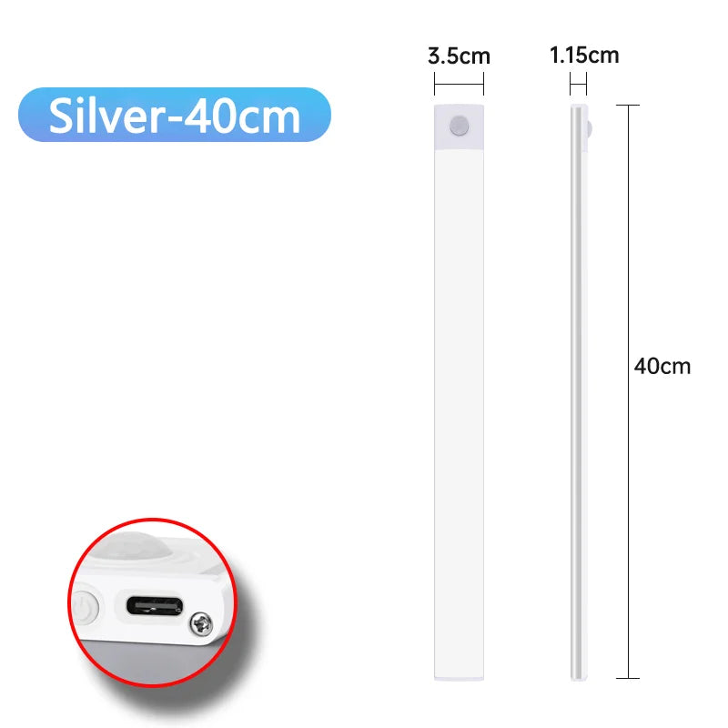 Wireless Motion Sensor LED Night Light and Rechargeable Under Cabinet Lamp