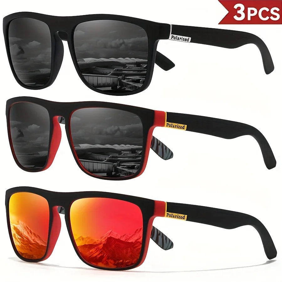 Zyvomart Men's Classical Square Polarized Sports Sunglasses UV400 PC Frame