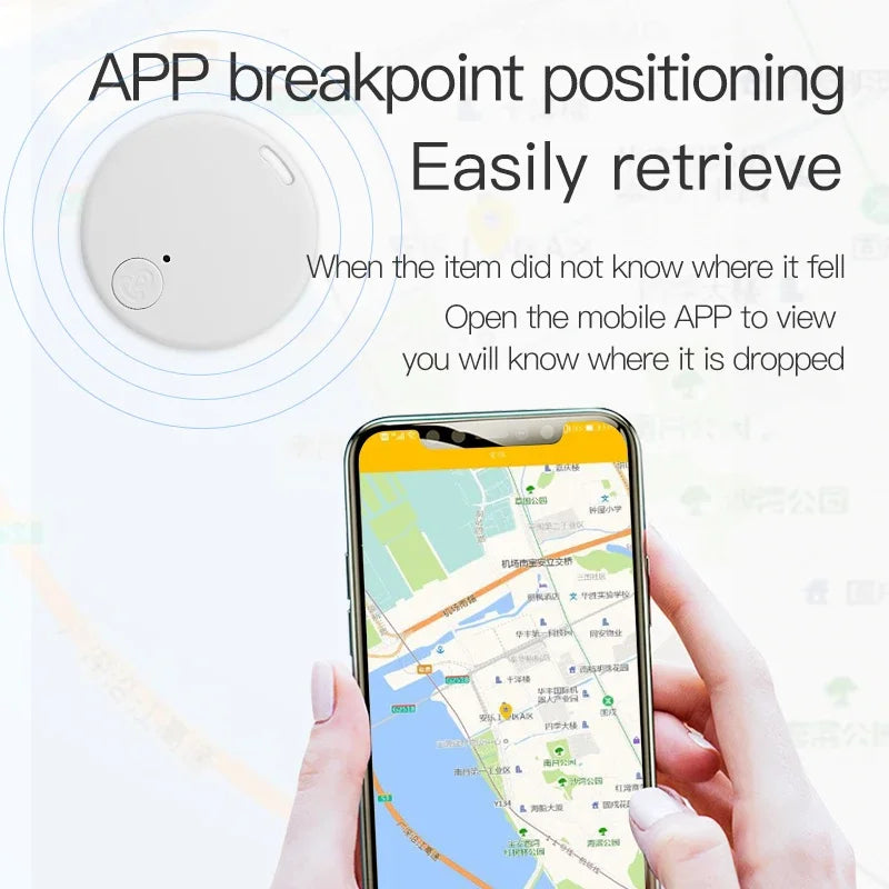 Zyvomart Mini Bluetooth Anti-Lost GPS Locator Smart Tag Key Finder & Pet Tracker