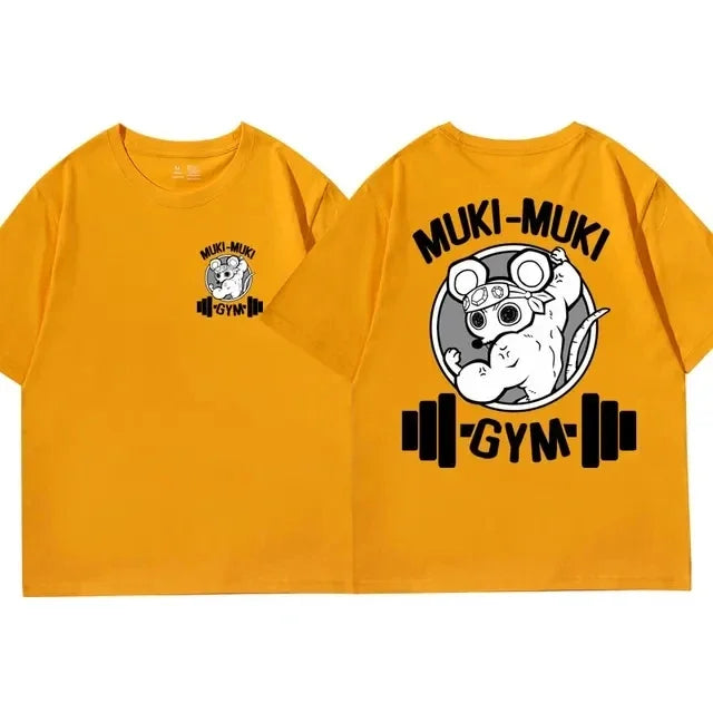 Zyvomart Anime Demon Slayer Uzui Tengen Muki Muki Gym Oversized T-Shirt