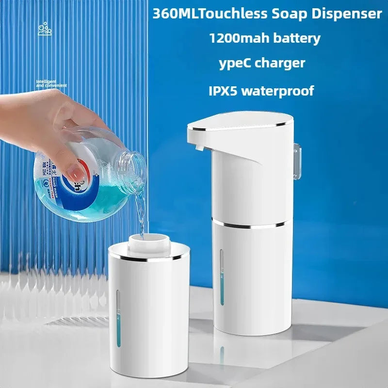 Automatic Foam Soap Dispenser with USB Charging and Smart Sensor for Bathroom