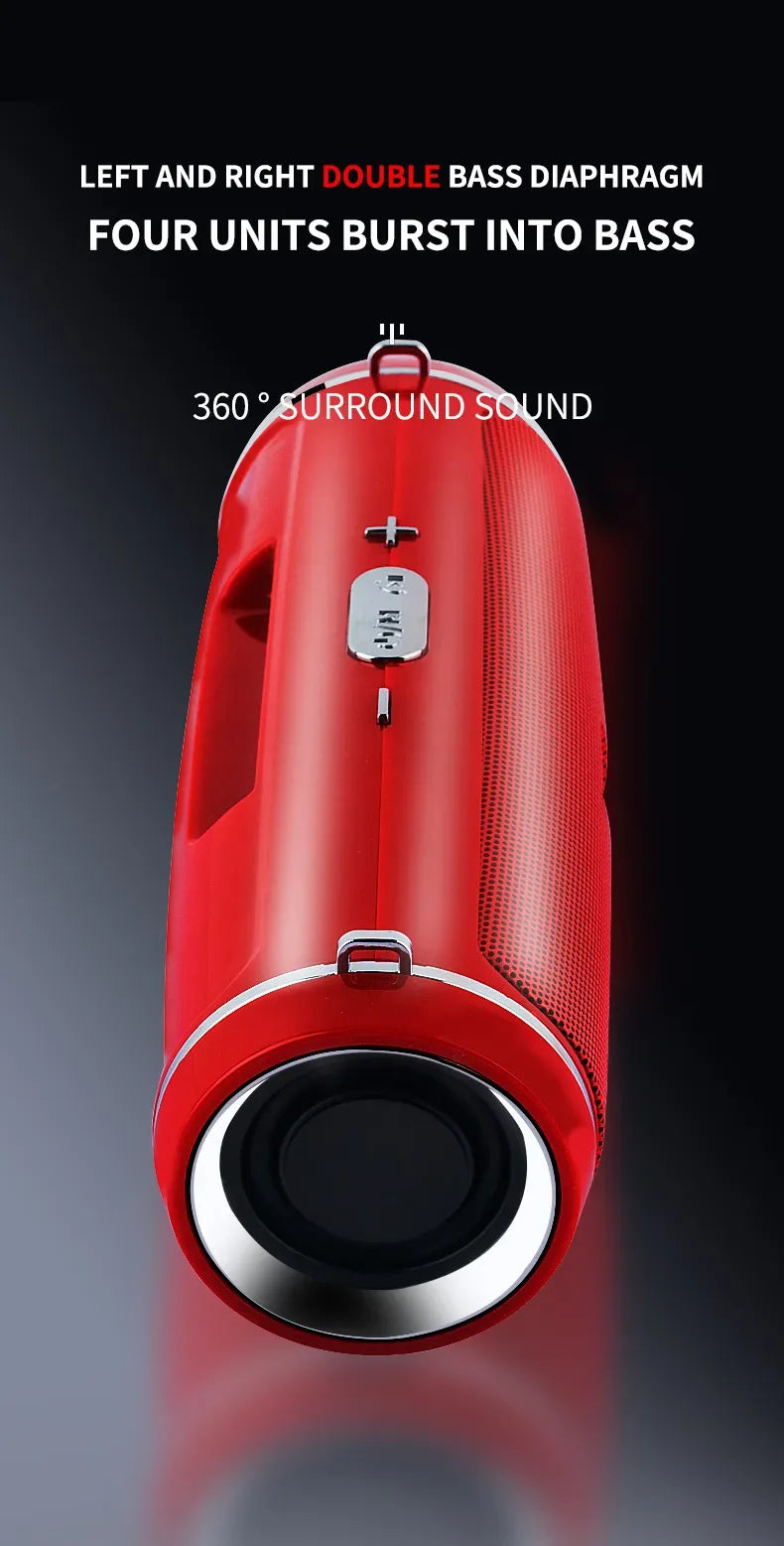 Zyvomart 200W Peak Power Portable Bluetooth Speaker IPX7 Waterproof Boom Box