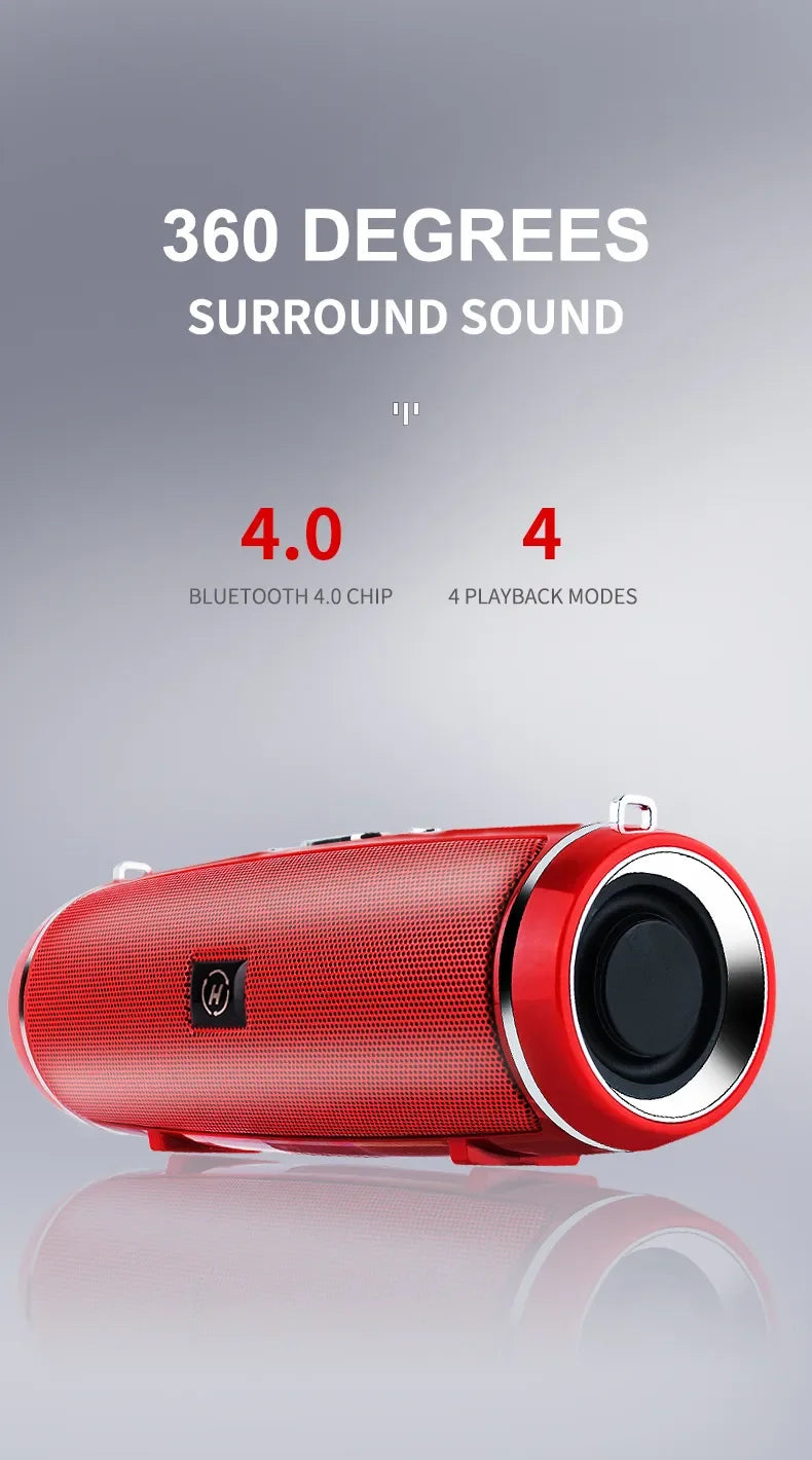 Zyvomart 200W Peak Power Portable Bluetooth Speaker IPX7 Waterproof Boom Box