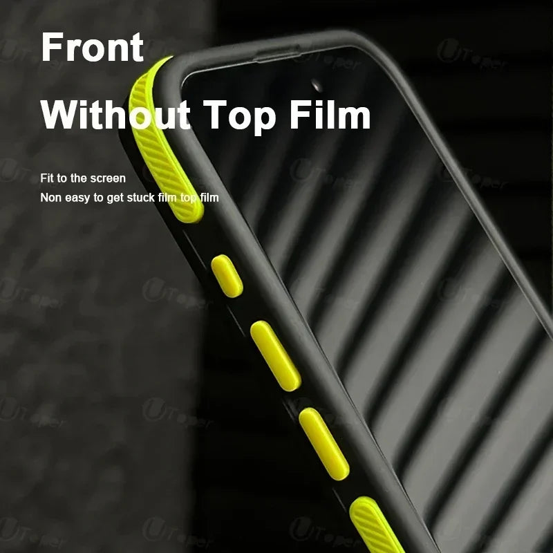 Zyvo Mart Bicolor Matte Frosted Translucent Magnetic Case for iPhone 14/15/16/17 Series