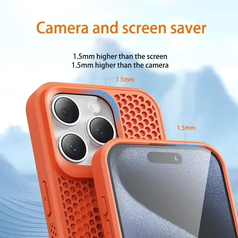 Cooling Heat Dissipation Magnetic Case for iPhone 11-17 Pro Max