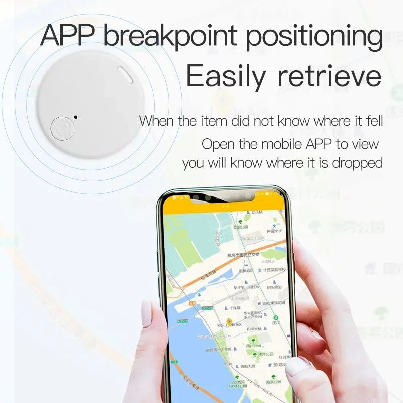 Zyvomart Mini Bluetooth Anti-Lost GPS Locator Smart Tag Key Finder & Pet Tracker
