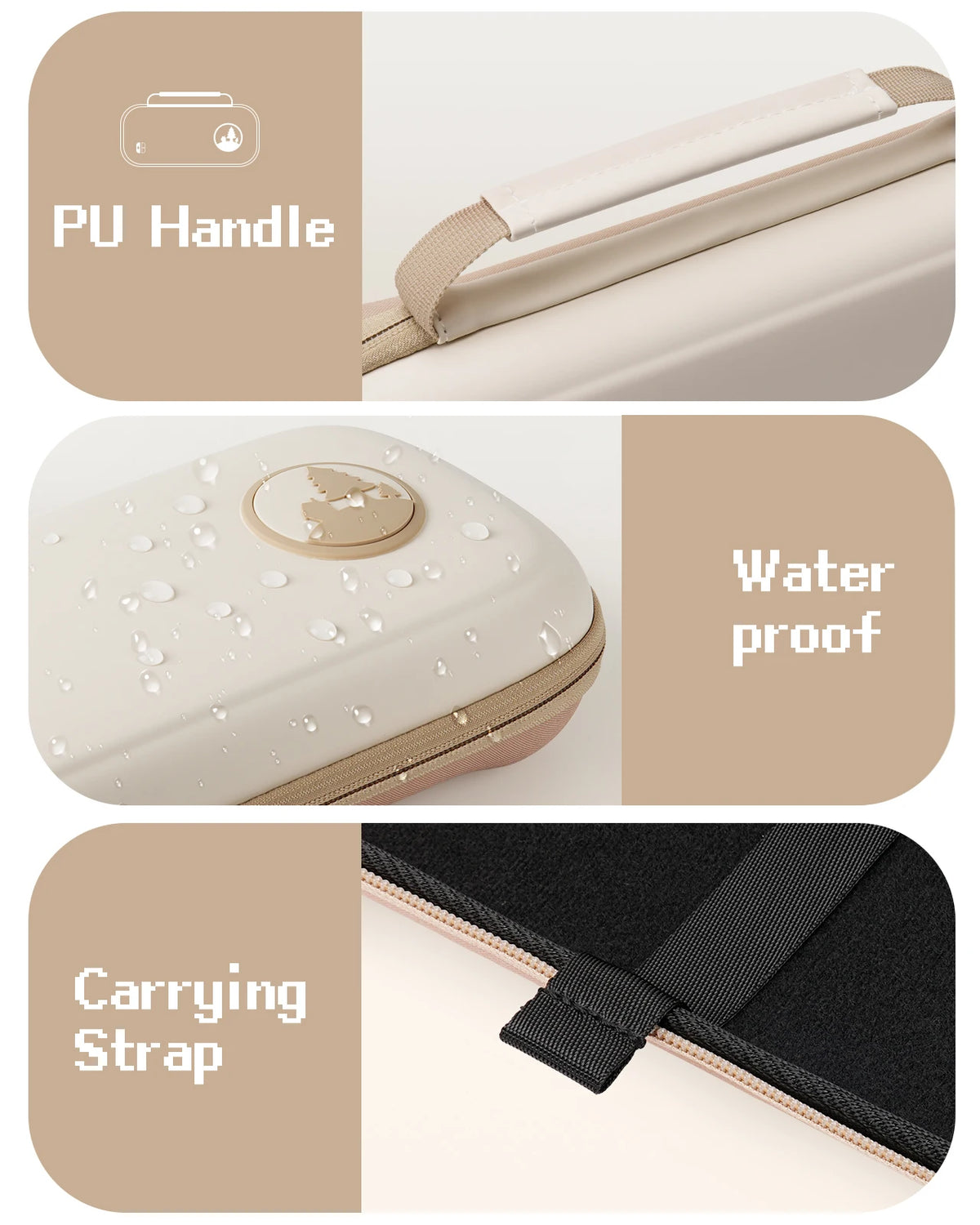 Zyvomart Waterproof Travel Carrying Case for Nintendo Switch 2 & Switch OLED