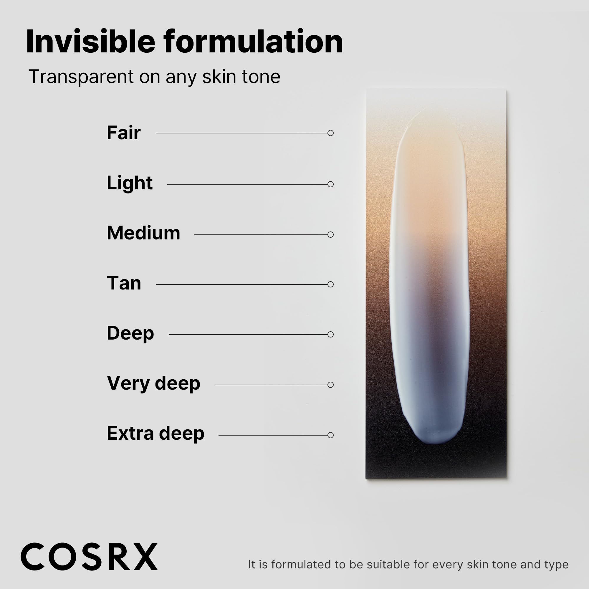 COSRX Ultra-Light Invisible Sunscreen SPF 50 Face Moisturiser, PA++++ Korean Sunscreen, Non Oily Sun Cream, UVA/UVB Protection, Daily Hydrating Sun Lotion, No White Cast 50ml