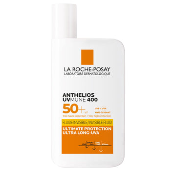 La Roche-Posay Anthelios UVmune 400 Invisible Fluid SPF50+ (50ml) - Advanced Fluid for Sensitive Skin